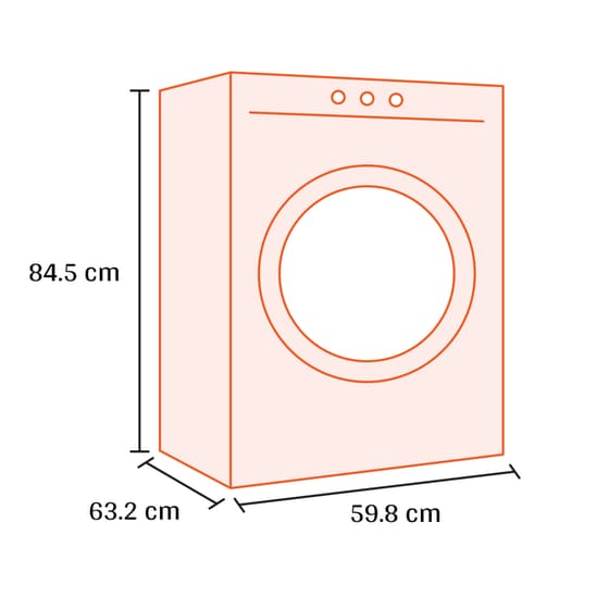 PITSOS WPG140HZ0 10 kg 1.400 Στροφές Λευκό Πλυντήριο Ρούχων image 1