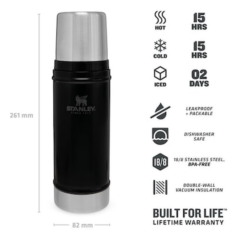 The Legendary Classic Bottle 0.47l Matte Black