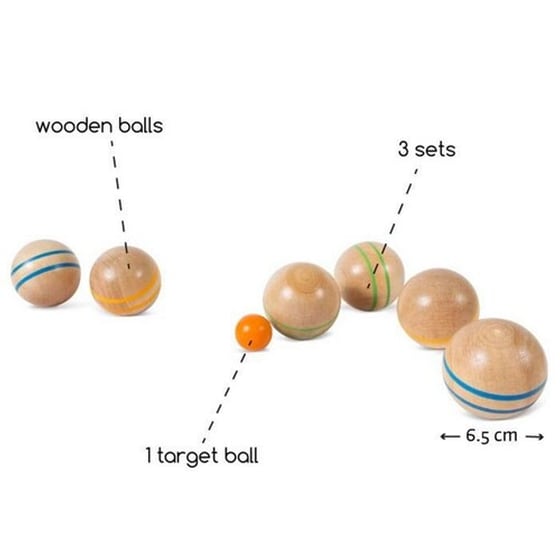Jeu De Boules Ξύλινοι Βόλοι Ga241 Επιτραπέζιο (Bs Toys) image 1
