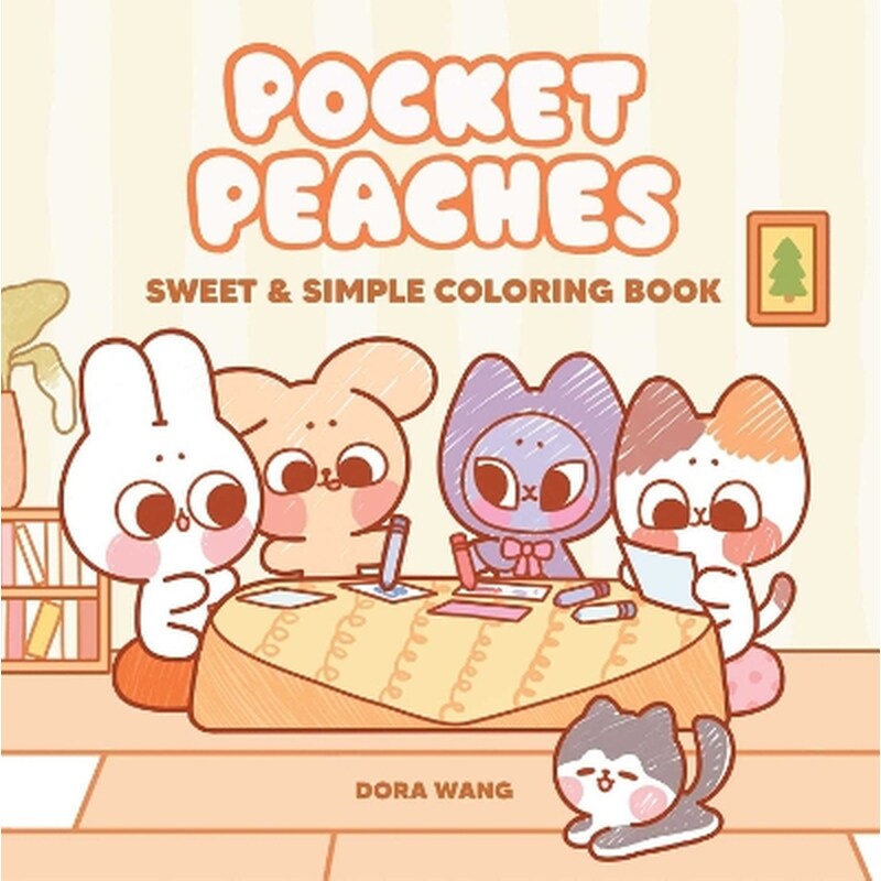 Pocket Peaches Sweet Simple Coloring Book