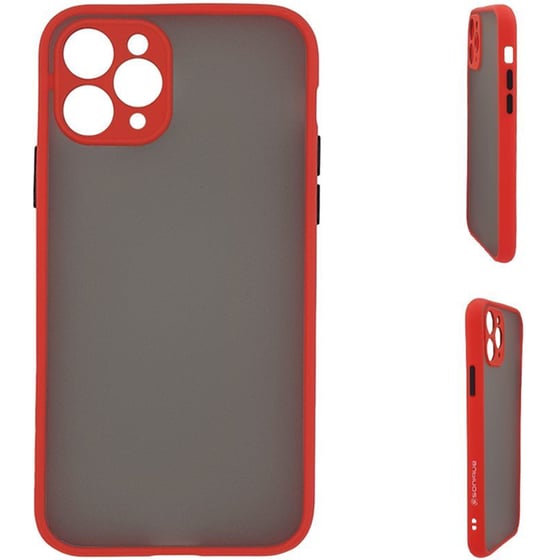 Θήκη Apple iPhone 11 Pro - Sonique Color Button Bumper Clear - Κόκκινο image 0