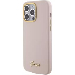 Θήκη Apple iPhone 15 Pro Max - Guess Vintage Script Gold Logo Back Cover - Ρink