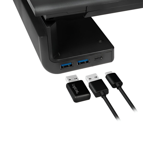 Βάση Οθόνης Επιτραπέζια Logilink BP0141 με Θύρες USB έως 25 kg image 2