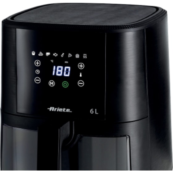 ARIETE 4626 με Αποσπώμενο Κάδο 1300 W 6 L Μαύρο Φριτέζα Αέρος image 4
