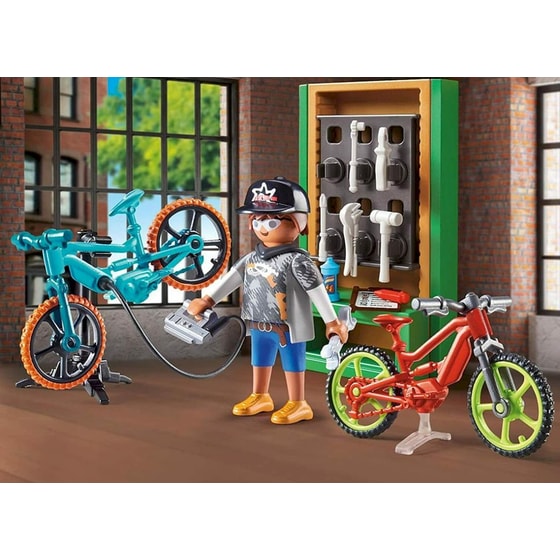 PLAYMOBIL® City Life Gift Set Συνεργείο Ποδηλάτων (70674) image 3