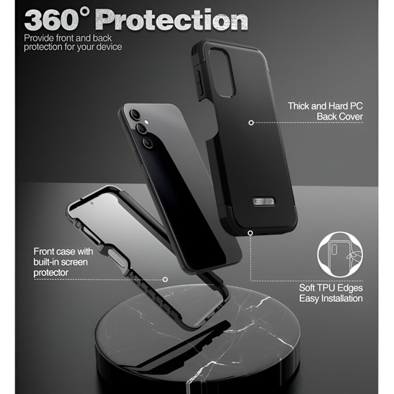 Θήκη Samsung Galaxy A14 - Tech-Protect Kevlar - Μαύρο image 3