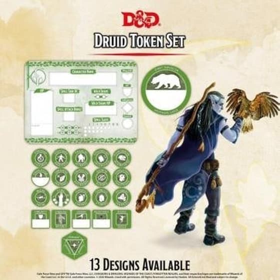 Dungeons And Dragons 5th Edition - Druid Token Set image 0