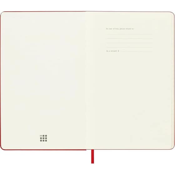 Ημερολόγιο Εβδομαδιαίο Moleskine 2025-2026 18Μ Large Scarlet Red Hard image 3
