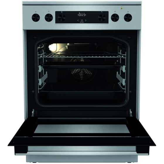 GORENJE GECS6C70XPA 71 Lt Inox Ηλεκτρική Κουζίνα Κεραμική image 2
