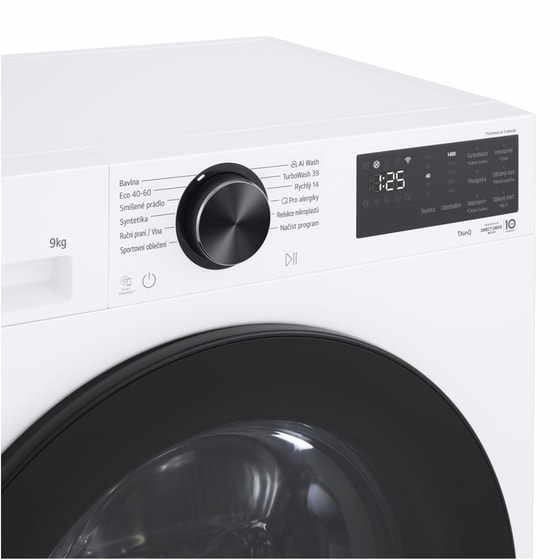 LG F2X50S9TLB  Slim 9 kg 1.200 Στροφές Λευκό Πλυντήριο Ρούχων image 4