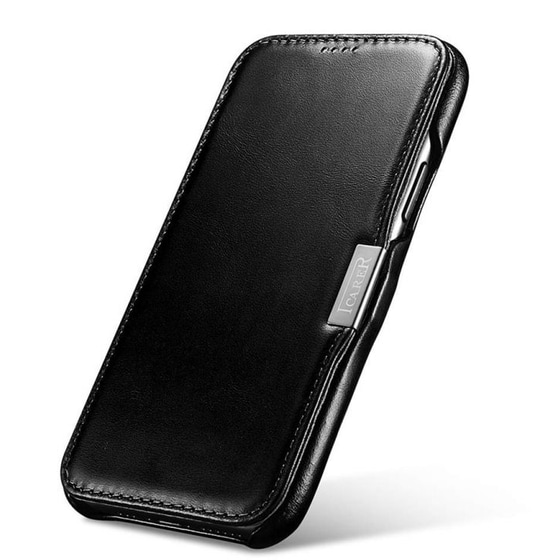 Θήκη Apple iPhone 11 Pro Max - Icarer Side-open Vintage Series - Black image 1