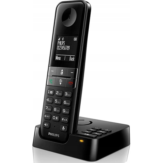 Ασύρματο Τηλέφωνο Philips D4751B/01 - Μαύρο image 1