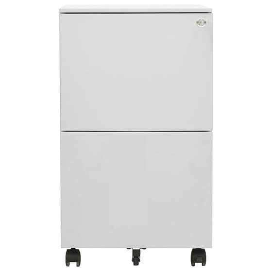 Συρταριέρα Γραφείου VidaXL από Ατσάλι 39x45x67 cm - Ανοιχτό Γκρι image 1
