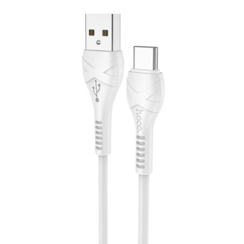 HOCO Καλώδιο δεδομένων Hoco X37 Cool Power Usb to Usb-C 3A 1m + Δωρο Touchpen - White