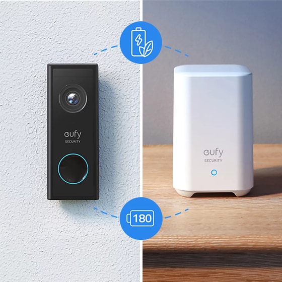 Κουδούνι Πόρτας Anker Eufy 2K Homebase Kit E82101W4 - Λευκό/Μαύρο image 6