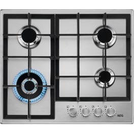 Εστία Αερίου Αυτόνομη AEG HGB64420SM 59.4 cm Inox