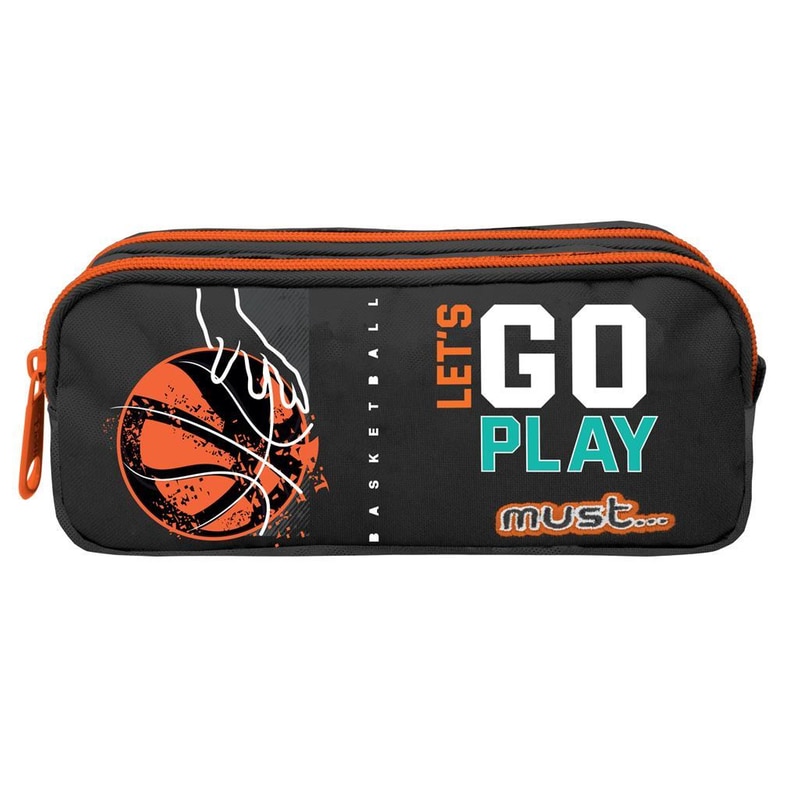 MUST... Κασετίνα Βαρελάκι Must Energy Lets Go Play 2 Θήκες