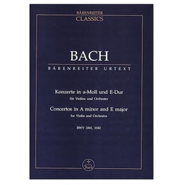 Βιβλίο Για Σύνολα Barenreiter Bach - Concertos In A Minor And E Major Bkv1041,1042 [pocket Score]