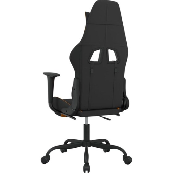 Καρέκλα Gaming VIDAXL 345485 με Υποπόδιο - Μαύρο image 4