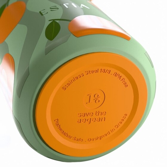 Μπουκάλι Θερμός Estia Pulse Save The Aegean Peach Garden 500 ml image 3