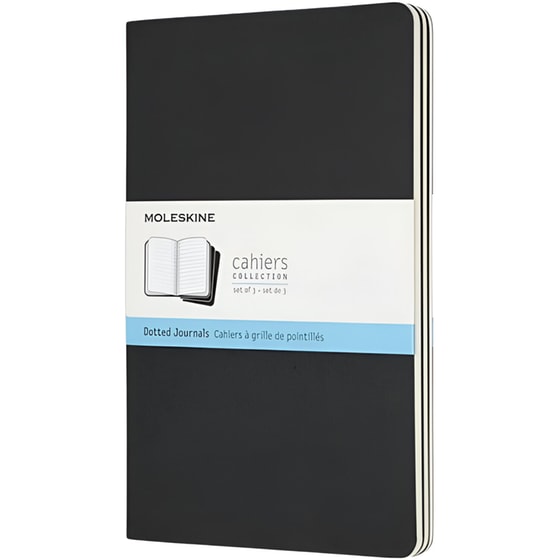 Σημειωματάριο Moleskine με Τελείες Μαύρο Large (3 Τεμάχια) image 0