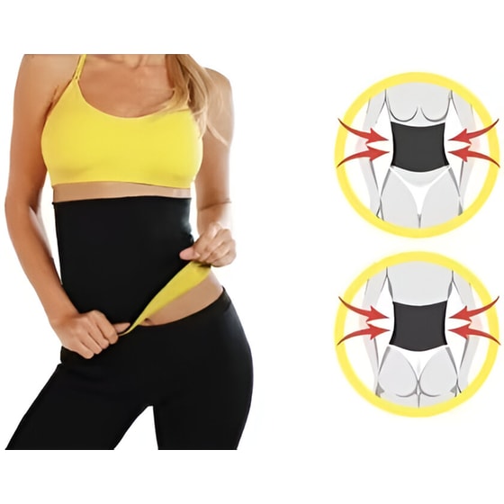 Ζώνη Εφίδρωσης & Αδυνατίσματος Hot Shapers A-438 Medium  - Μαύρο image 0