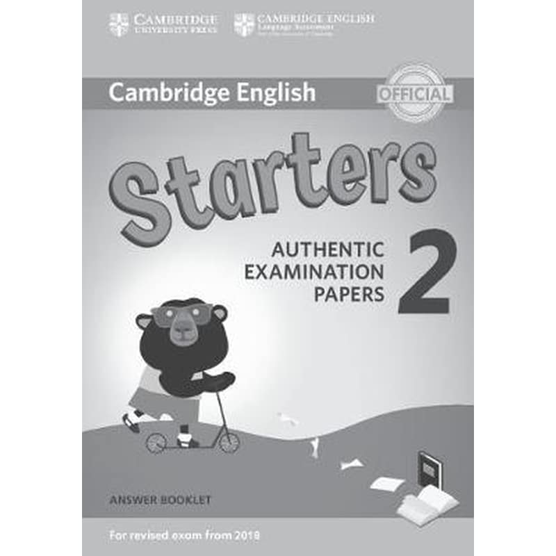 Cambridge English Young Learners 2 for Revised Exam from 2018 Starters Answer Booklet