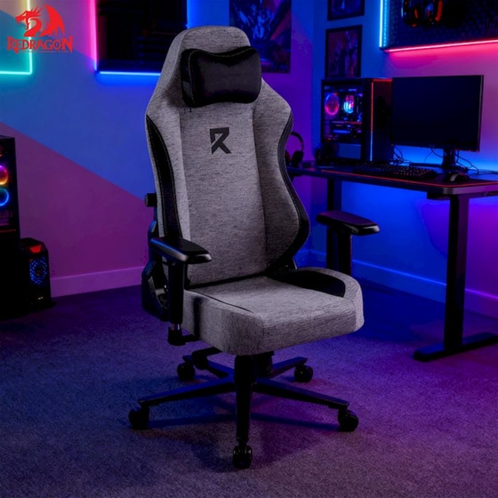 Καρέκλα Gaming Redragon C505 Υφασμάτινη Γκρι image 2