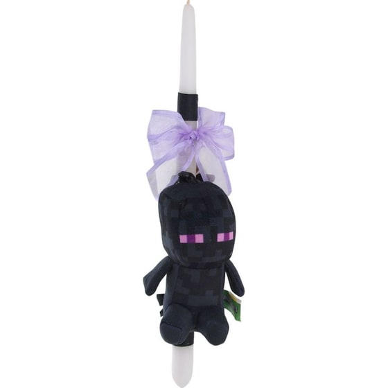 Λαμπάδα Minecraft Enderman Μπρελόκ Λούτρινο - 13 cm image 0