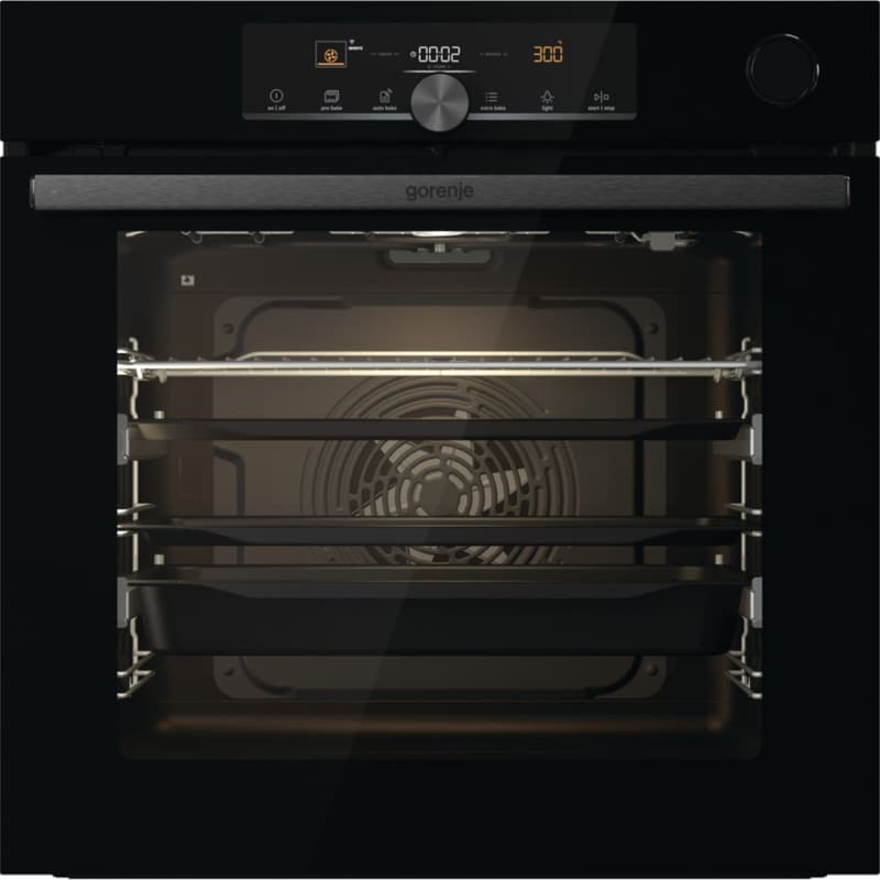 Εντιχοιζόμενος Φούρνος Άνω Πάγκου GORENJE BSA6747A04BGWI 77 lt Μαύρο