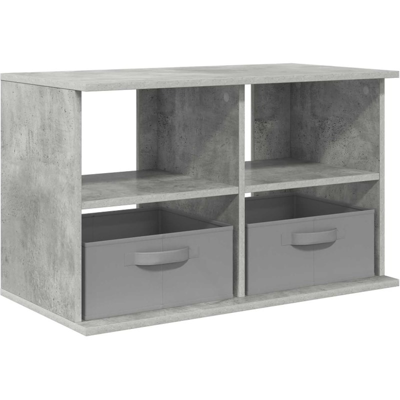 Έπιπλο Τηλεόρασης VidaXL με Συρτάρι 79 x 40 x 48 cm - Γκρι Σκυροδέματος