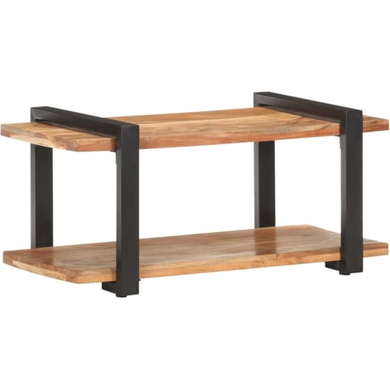 Έπιπλο Τηλεόρασης VidaXL από Ξύλο 90x40x40cm - Καφέ/Μαύρο image 6