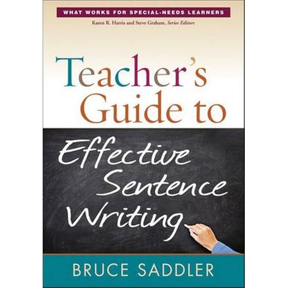 Teacher's Guide to Effective Sentence Writing image 0