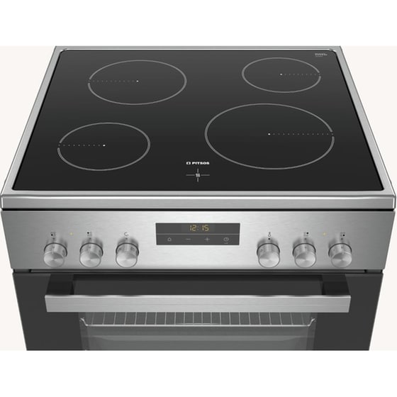 PITSOS PHN039150 66 Lt Inox Ηλεκτρική Κουζίνα Κεραμική image 1