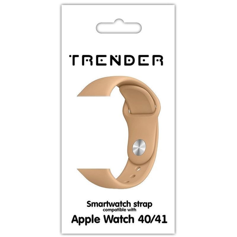 TRENDER Λουράκι Trender Silicone Band για Apple Watch 41mm/40mm - Brown