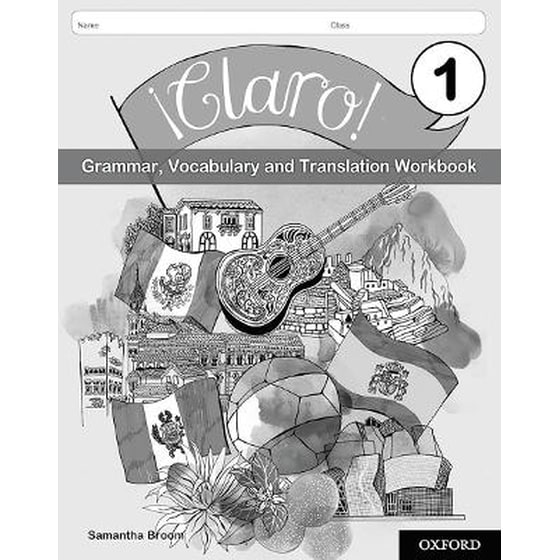 ¡Claro! 1 Grammar Vocabulary and Translation Workbook (Pack of 8) image 0