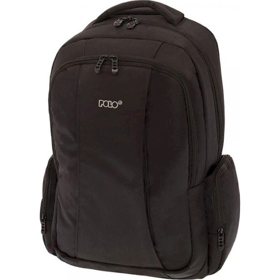 Τσάντα Πλάτης Polo Charger 25 lt με Θήκη Laptop 17" - Μαύρη image 0