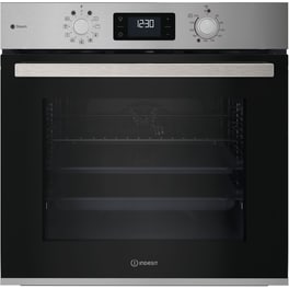 INDESIT IO K58HSU1 X 71 Lt Inox Εντοιχιζόμενος Φούρνος Άνω Πάγκου