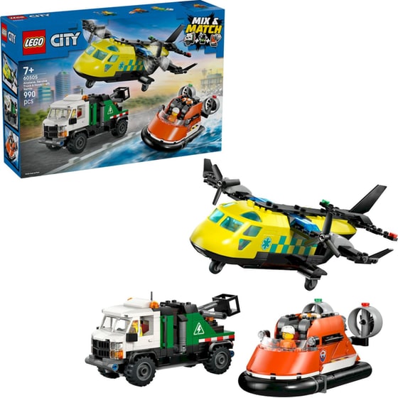 LEGO® City Airplane, Service Truck & Hovercraft Remix (60505) image 2