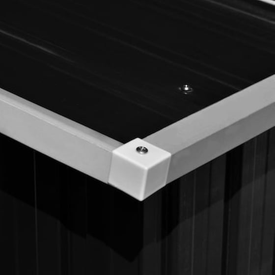 Vidaxl Αποθήκη Κήπου Ανθρακί 257 X 990 X 181 Εκ. Γαλβανισμένο Ατσάλι image 3