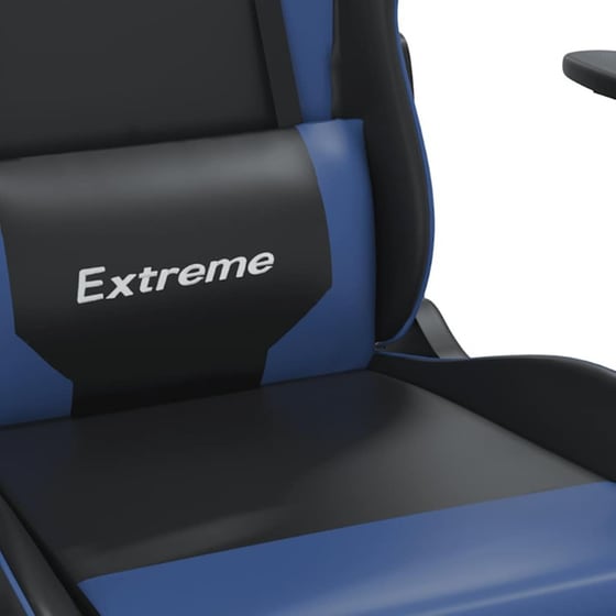 Καρέκλα Gaming VIDAXL 3143687 με Ρυθμιζόμενα Μπράτσα από Τεχνητό Δέρμα - Μαύρο / Μπλε image 5