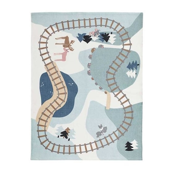 Kids Concept Παιδικό Χαλί 100% Βαμβακερό - Το Δάσος - 130 X 170 Εκ. image 0
