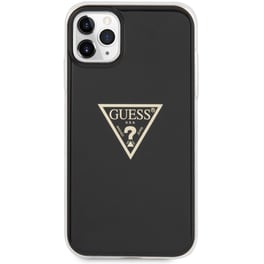 Θήκη Apple iPhone 11 Pro Max - Guess Metallic Triangle Glitter Logo Collection - Black