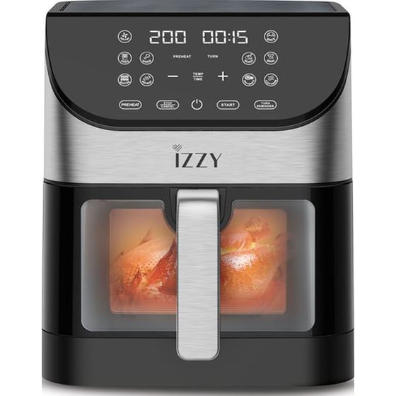 IZZY IZ-8217 με Αποσπώμενο Κάδο 1700 W 6 L Inox Φριτέζα Αέρος image 3