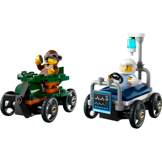 LEGO® City Airplane vs. Hospital Bed Race Car Pack (60459) image 1