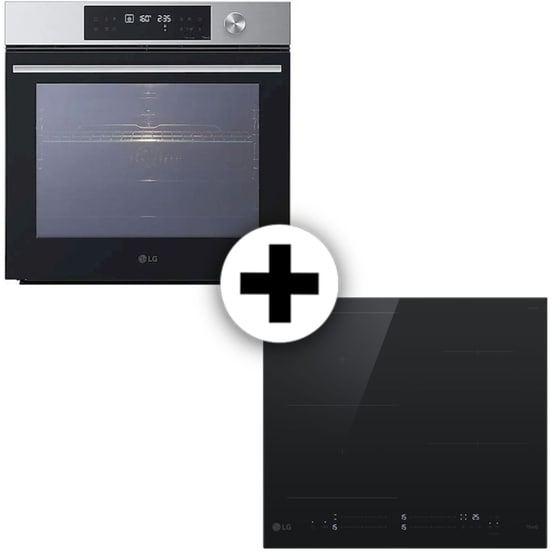 LG WSED7612S & CBIZ2435B InstaView™ 76 Lt Inox Eντοιχιζόμενο Σετ Φούρνος και Εστία image 0