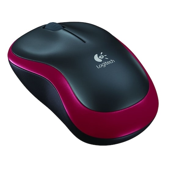 Logitech M185 Ασύρματο Mini Ποντίκι Μαύρο/Κόκκινο image 0