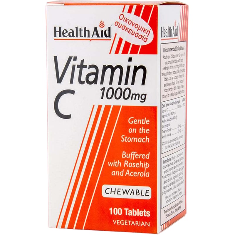 Health Aid Vitamin C 1000mg - 100 ταμπλέτες