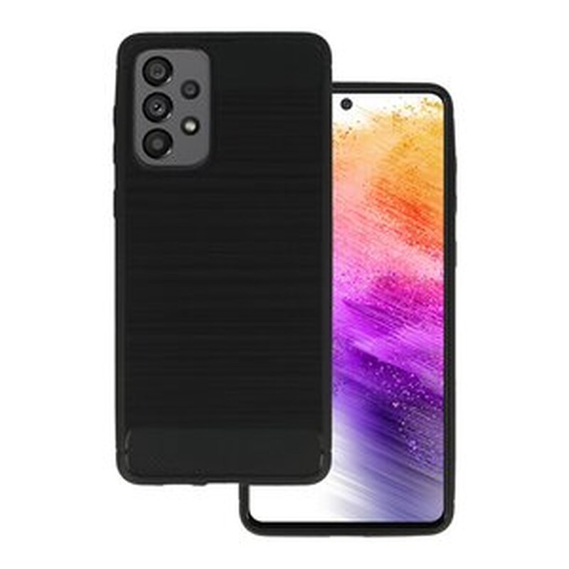 Θήκη Samsung Galaxy A73 5G - Powertech Carbon Case - Μαύρo