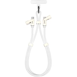 Καλώδιο δεδομένων SBOX με Lanyard USB-C σε USB-C 60W 1.5m - White